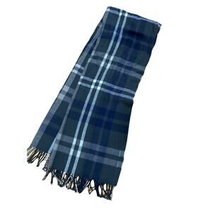 JESI LYDIA Men’s Acrylic Plaid Scarf Beige Gray White Navy Made In Korea